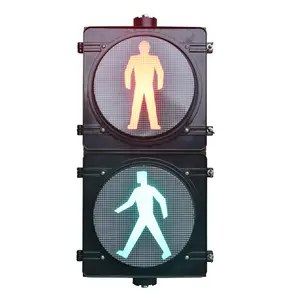 Intelligent Pedestrian Semaforo Fresnel Lens Education Traffic Light Stand