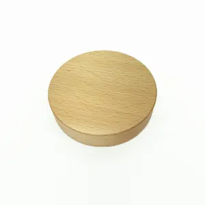 Tampa de madeira para embalagem de cosméticos, tampa tipo pote de creme com 89mm