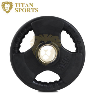 Tri-grip Black <strong>Rubber</strong> <strong>Weight</strong> <strong>Plates</strong> - Product Image 5