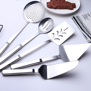 Espumador de acero inoxidable para cocina, cucharón, volteador, juego de servicio para ensalada, precio de fábrica - Product Image 2