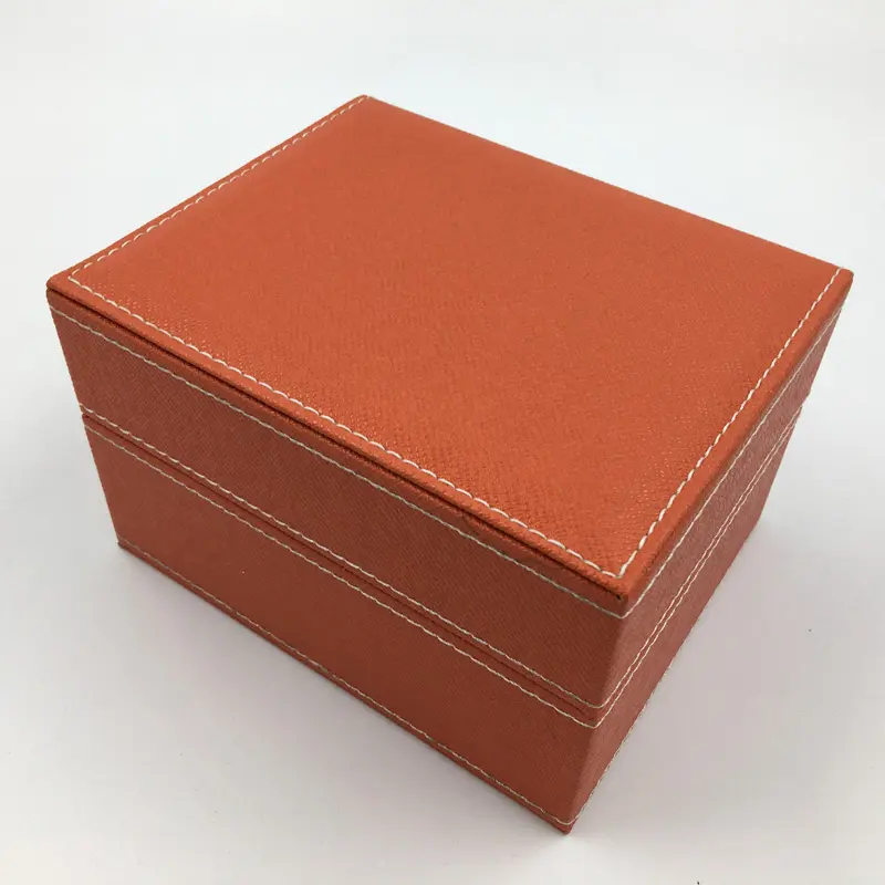 Кожа PU МДФ односпальные деревянные часы коробка с высоким качеством подушки