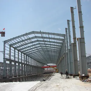 Large span prefabricated steel structure warehouse steel structure workshop one stop construction products factory supplier