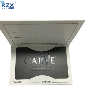 Promotion Matte finish CR80 PVC Gift Card with Card holder