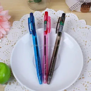 Creative 0.7 mm push ballpoint pen popular plastic ball pen for office school supplies