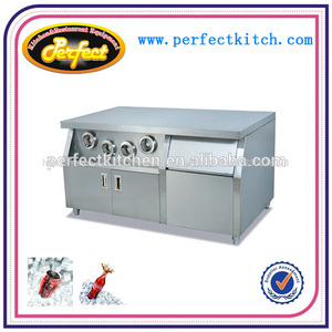 Fast food boutiquepour travailleur table avec <span class=keywords><strong>distributeur</strong></span> de gobelets/kfc. centre de l'île - Product Image 1