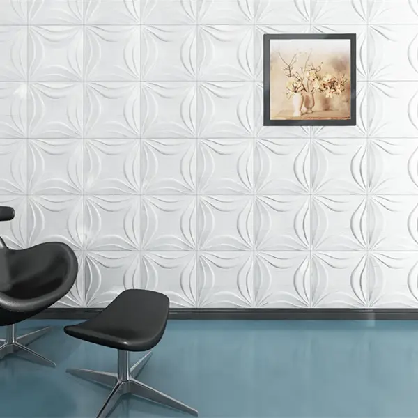 Blatt Tapeten-Design wohnkultur 3d-bilder silber-metallic tapete