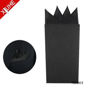 ผ้าเช็ดหน้าโพลีเอสเตอร์สำหรับงานแต่งงานผู้ชาย ขายดี แบบพับสำเร็จรูป สีพื้นเรียบหรู พร้อมกล่อง<span class=keywords><strong>ก</strong></span>ระดาษแข็ง - Product Image 4