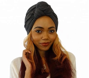 Nueva mujer 2023 alta calidad vendido Color nudo turbante sombrero elástico Cloche sombrero - Product Image 2