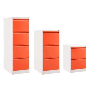 Keliang Office Drawer Cabinet KD Structure Metal Filing Cabinet With 2 3 4 Drawers