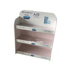 customized design display stand pvc condom counter display