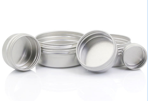 Lata Redonda de Aluminio Cosmética de 5g 10g 30g 50g 100g para Bálsamo Labial / Envases Vacíos con Tapa de Rosca Grande para Envasado de Alimentos - Product Image 3