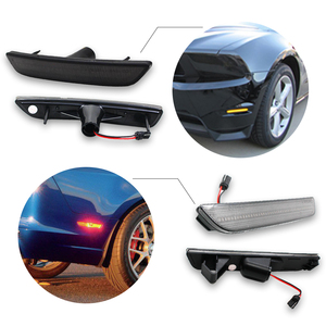 Kit de feux latéraux LED pour Ford Mustang, 2010 2011 2012 2013, 2014, 1 pièce, éclairage <span class=keywords><strong>rouge</strong></span>, ambre SMD, et arrière, - Product Image 5