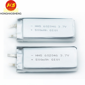 3.7v <span class=keywords><strong>500mah</strong></span> סוללת ליתיום פולימר 602046 46*20*6 מ "מ - Product Image 2