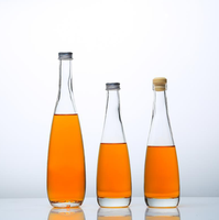 Fournisseur chinois Meilleur vendeur evian Bouteille d'eau minérale pour boisson Bouteille en verre d'eau gazeuse de source avec bouchon en alun 330ml
