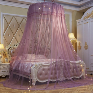 <strong>Bed</strong> Curtains Canopy Mosquito Net <strong>for</strong> Girls <strong>Kids</strong> Round Dome Romantic Bedframes Canopy Large Size Bedroom Decor Dream <strong>Tent</strong> - Product Image 1