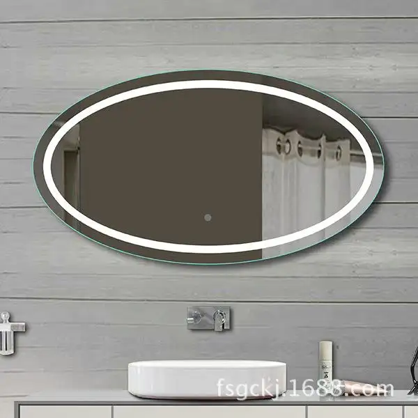 Oval Shatterproof Acrylic Mirror, decorative mirror sticker for bathroom