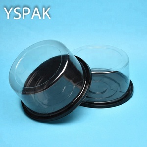 Wholesale food grade environmental clear plastic round cake packaging box
