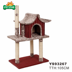 China distributor wholesale luxury cute cat trees scratching post for the big cats - Product Image 1