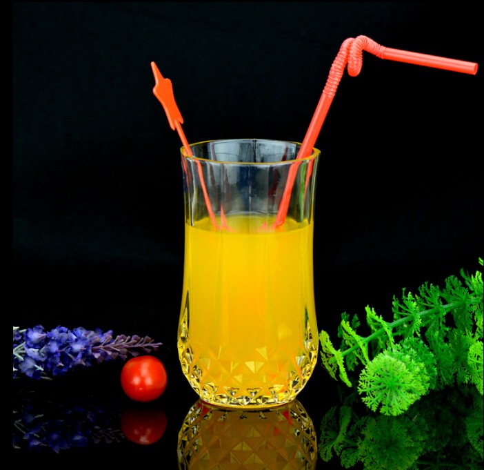 Diamond Cup Straight Cup Drinking Fruit Juice Wine Clear Water Glass Cup