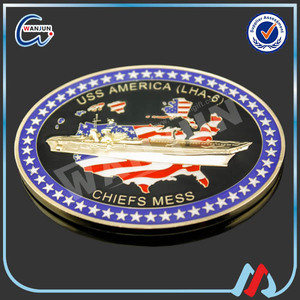 Hoa Kỳ Thủy Quân Lục Chiến USMC Sơn Giả Đồng Xu Mạ Kim Loại - Product Image 3