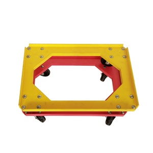 Heavy Duty 4-Wheel Stackable Plastic Pan Crate <span class=keywords><strong>Dolly</strong></span> <span class=keywords><strong>200kg</strong></span> Capacidad de carga ABS Hand Truck para herramientas Personalizable OEM Support - Product Image 6