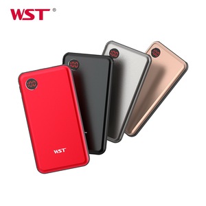 Chất lượng cao đa-màu sắc cổng <span class=keywords><strong>USB</strong></span> màn hình kỹ thuật số mỏng kim loại ngân hàng điện 10000 mah - Product Image 5