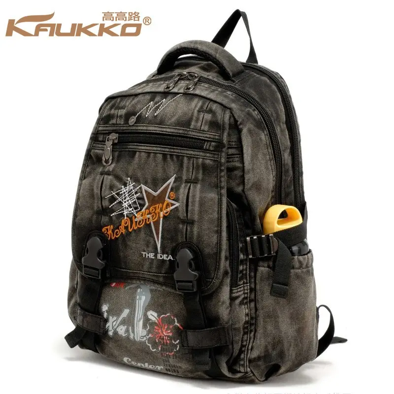 Custom Canvas Sport Backpack School Backpack Travel Book Bag Satchel Rucksack