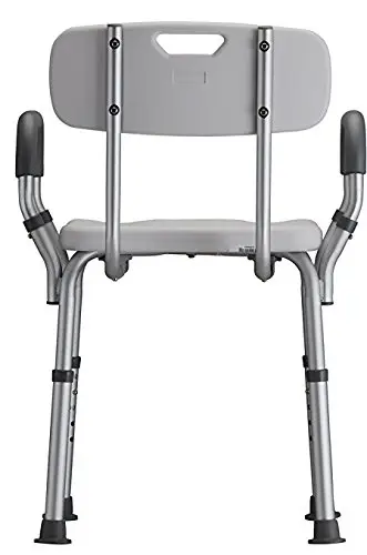 Sedia da doccia con sedile da bagno in alluminio regolabile in altezza per forniture sanitarie per anziani e disabili