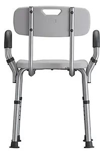 Yüksekliği ayarlanabilir alüminyum banyo oturağı duş sandalyesi yaşlı ve engelli için sağlık malzemeleri