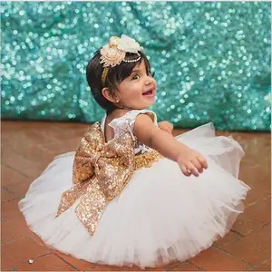 Cute Baby Girl Sweet Lace Bow Dress for Girl