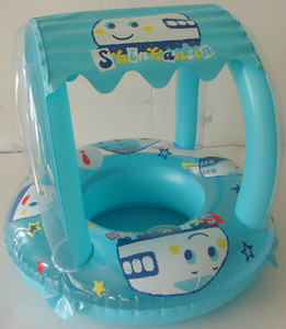 Flotador <span class=keywords><strong>Inflable</strong></span> Portátil Ecológico de PVC para Niños <span class=keywords><strong>con</strong></span> <span class=keywords><strong>Techo</strong></span> Impermeable para Seguridad en la Piscina - Product Image 5