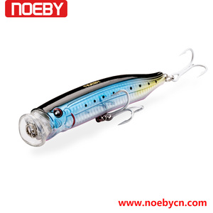 Plastica galleggiante trolling splash grande gioco del pescatore rotola lampeggia esche da pesca popper - Product Image 4