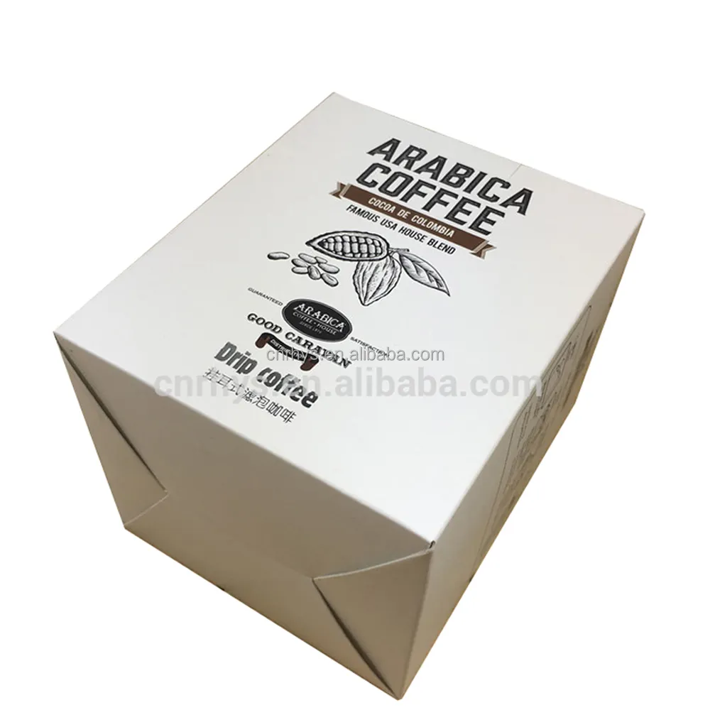Caja de regalo personalizada para tazas de café y chocolate, papel de cartón de diseño libre