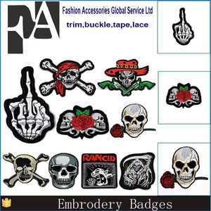 <span class=keywords><strong>Autocollant</strong></span> en <span class=keywords><strong>tissu</strong></span> DIY, ornement pour vêtements, motif de crâne, badges brodés, <span class=keywords><strong>patch</strong></span> - Product Image 6