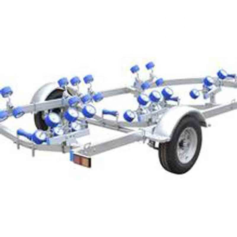 4 метра 400 кг нагрузка оцинкованный размер реактивного лыжного прицепа