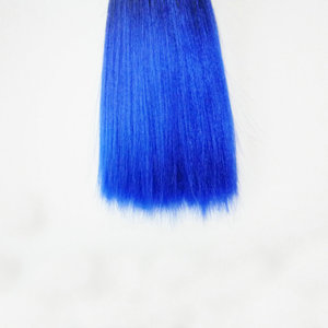 Prezzo di fabbrica poco costoso ombre di due tonalità di colore dritto del tessuto dei capelli sintetici, morbido <span class=keywords><strong>diana</strong></span> sintetica yaki dei capelli pezzi di materie prime - Product Image 6