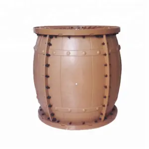 Beautiful Type Garden Plastic Flower Pot Barrel Planter Moulds