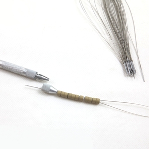 XUCHANG armonía herramientas de extensión de cabello Micro perlas tirando aguja de aluminio lazo enhebrador - Product Image 6