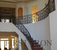 Escalier intérieur en acier galvanisé/escaliers intérieurs en métal/garde-corps intérieur/balustrade en fer