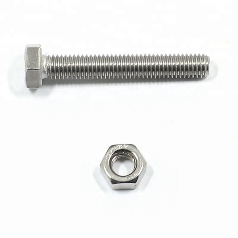 M10 M14 M18 Нержавеющая сталь SS 304 316 шестигранный болт и гайка