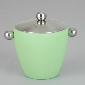 Portátil no magnética de doble capa cubo de hielo, acero inoxidable doble tambor doble oído cubo de hielo, - Product Image 4