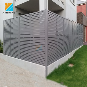 Privacy Modern <strong>Garden</strong> <strong>Metal</strong> Aluminum Slatted <strong>Fence</strong> <strong>Panels</strong> - Product Image 6