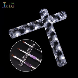 Bonito diseño de manicura pluma Rack Herramienta 5 redes acrílico <span class=keywords><strong>uñas</strong></span> arte pluma sostenedor de cepillo - Product Image 2