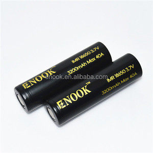 Высокая утечка высокое качество Enook 18650 3200 мАч 40A <span class=keywords><strong>3</strong></span>.7 В li-mn ионный аккумулятор для жидкостью - Product Image 2