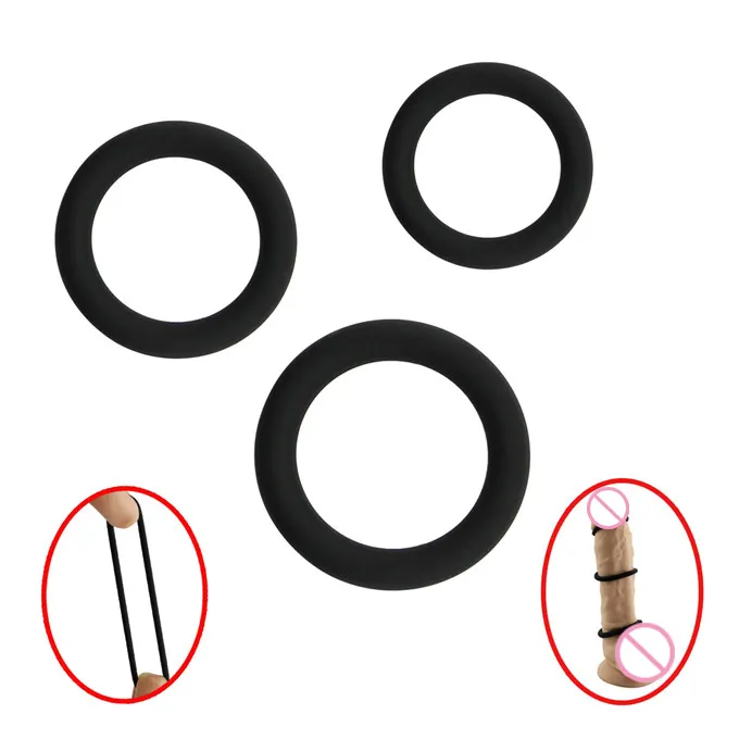 Different Size Cock Rings Medical Grade Soft Silicone Penis Rings Cock Ring For Man