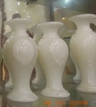 Vasos de pedra de onix branca grande, preço de fábrica
