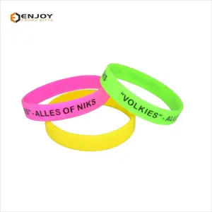 Cheapest Price Top Quality Debossed Silicone Wristband