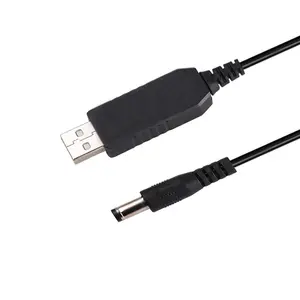 USB A Male to 9V USB Voltage Step Up Converter Cable Step Up Power Cable with DC Jack 5.5 x 2.1mm for Wireless Router