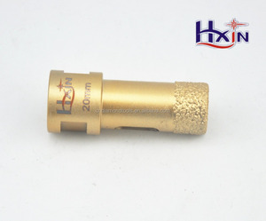 Vacío soldadas brocas de perforacion <span class=keywords><strong>diamantina</strong></span> para granito de color oro/hard rock - Product Image 1