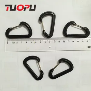 उच्च गुणवत्ता पोम छोटे प्लास्टिक carabiner हुक, प्लास्टिक carabiner के साथ तार गेट